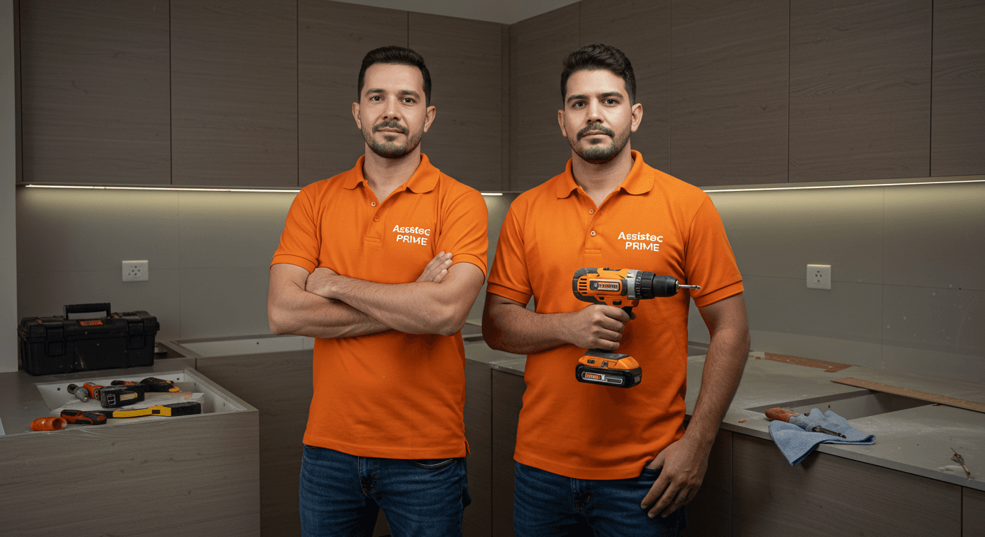 Equipe Assistec Prime - Especialistas em manutenção de móveis, elétrica e hidráulica em Recife
